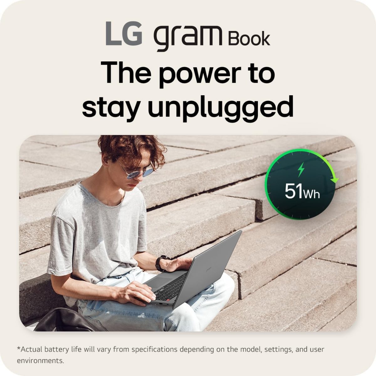 ⁦LG لابتوب جرام بوك خفيف الوزن 15 انش، معالج انتل كور i5-1334U، ويندوز 11 هوم، ذاكرة رام 8 جيجا، 256 جيجا اس اس دي - فضي تيتان⁩ - الصورة ⁦15⁩