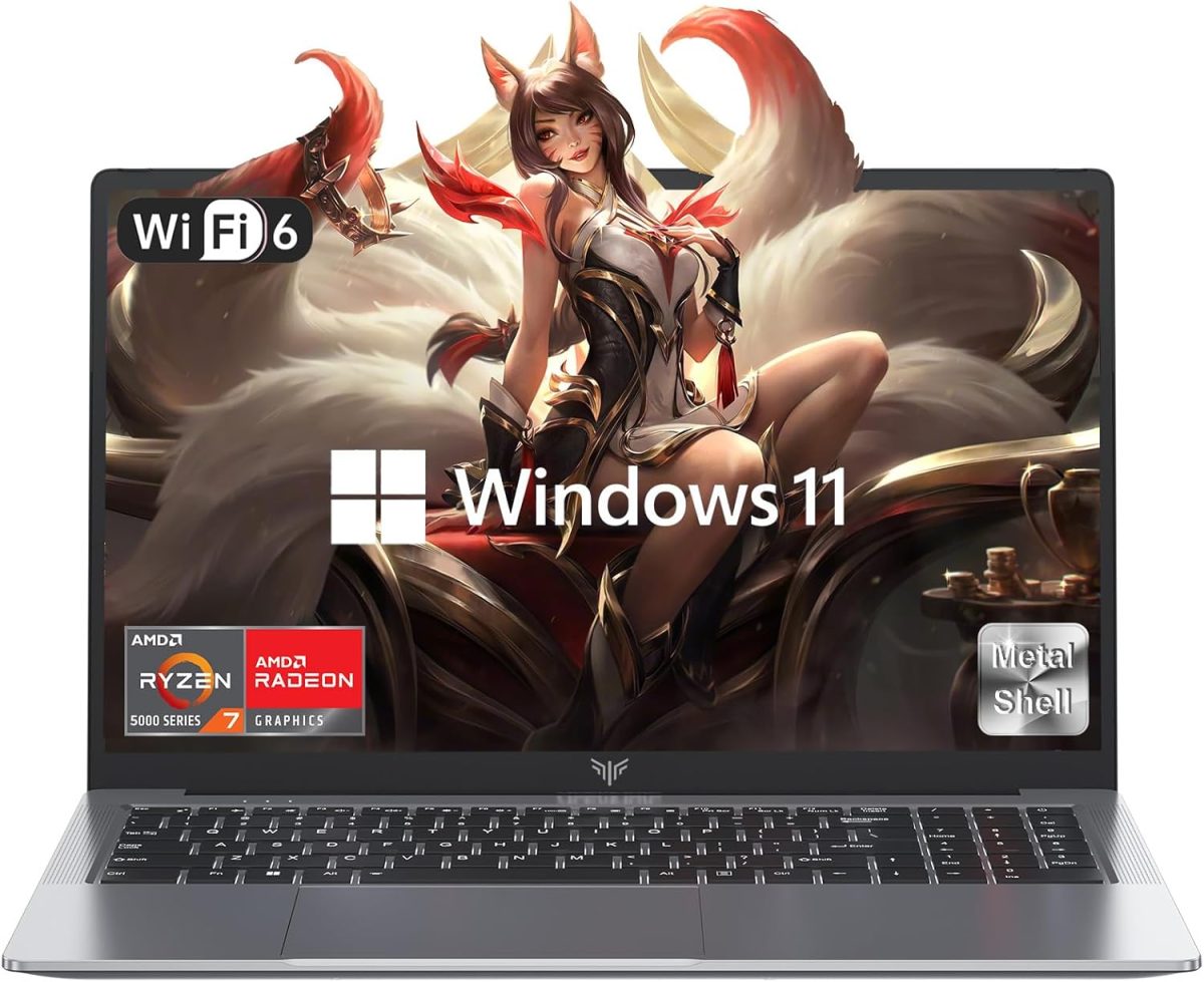 لابتوب ايس ماجيك 2025 بمعالج AMD رايزن 7 5700U (8C/16T حتى 4.3GHz) وRAM 16GB وSSD NVMe 512GB وويندوز 11 وبطاقة عرض مرئي راديون RX فيجا 8 وشاشة 16 انش وواي فاي 6 وكيبورد باضاءة خلفية