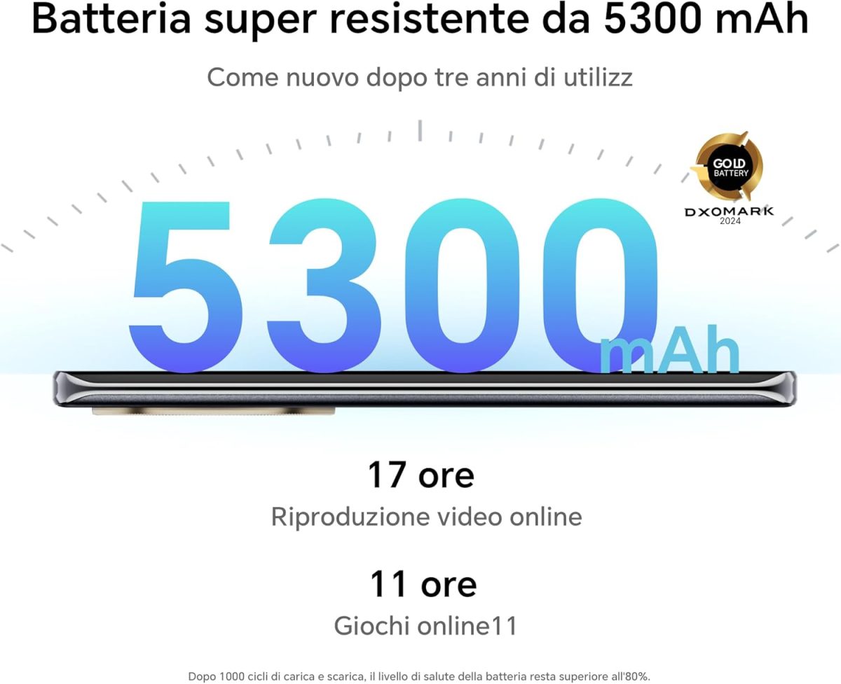 ⁦اونر موبايل ماجيك 6 لايت، هاتف ذكي 5G، 8GB+256GB، شاشة 6.75 انش مضادة للسقوط 120Hz، كاميرا خلفية ثلاثية 108MP، بطارية 5300mAh، ثنائي شرائح الاتصال، اندرويد 13، اخضر زمردي⁩ - الصورة ⁦6⁩