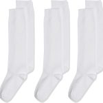 جوارب جيفريز سوكس للفتيات جيفريز سوكس جوارب طويلة للركبة جوارب جيفريز جوارب للفتيات زي مدرسي جوارب طويلة للركبة (عبوة من 3), متعدد الألوان, One Size