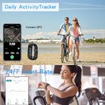 ⁦اكسيفور ساعة ذكية لتتبع اللياقة البدنية مع عداد الخطوات والسعرات الحرارية وساعة توقيت IP68 مع مراقب لمعدل ضربات القلب وتتبع النوم واعدادات خلفية الاكسجين في الدم، سوار ذكي لاندرويد/اي او اس (اسود)⁩ - الصورة ⁦4⁩