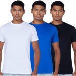 تيشيرت برقبة دائرية للرجال من كو:ال ان، عبوة من 3 قطع