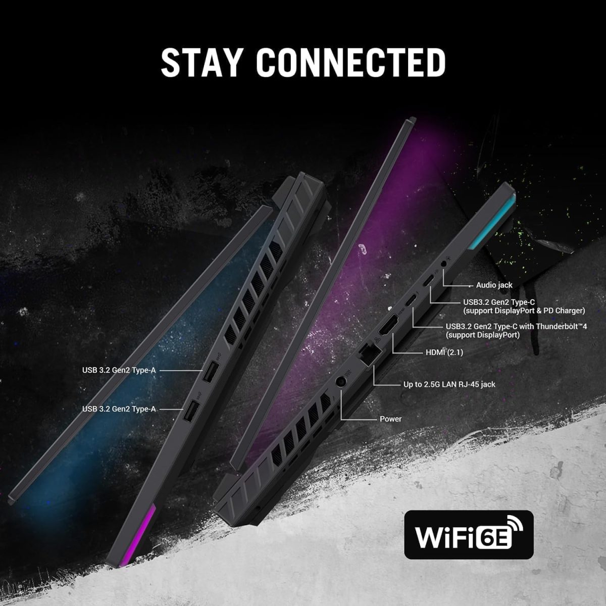 ⁦اسس لابتوب العاب روج ستريكس G16 16 انش 240Hz انتل i9-14900HX(24 نواة)، انفيديا جيفورس RTX 4060، ذاكرة RAM DDR5 64GB، SSD 4TB، واي فاي 6، كيبورد باضاءة خلفية، ويندوز 11 برو⁩ - الصورة ⁦4⁩