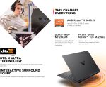 ⁦HP لابتوب العاب فيكتوس 15.6 انش FHD IPS 144Hz، AMD رايزن 5-8645HS، انفيديا جيفورس RTX 4050، واي فاي 6، كيبورد باضاءة خلفية، ويندوز 11 هوم، مع قاعدة ماوس (16GB RAM و1TB PCIe SSD)⁩ - الصورة ⁦5⁩