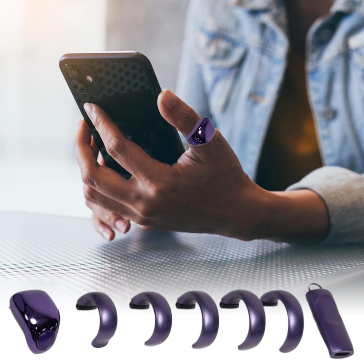 ⁦عداد خواتم - عداد رقمي لاسلكي محمول - 5 احجام، حلقة عد رقمية صغيرة مقاومة للماء للصلاة والمنزل والسفر⁩ - الصورة ⁦3⁩