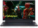 الينوير لابتوب العاب X15R1، شاشة 15.6 انش FHD (1920x1080) 360Hz 1 مللي ثانية، معالج انتل كور i7-11800H، ذاكرة RAM DDR4 16GB، SSD 1TB، انفيديا جيفورس RTX 3070 DDR6، ويندوز 11 هوم، ضوء القمر