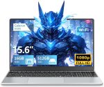 لابتوب العاب N5095 بشاشة 15.6 انش وذاكرة RAM 16GB وSSD 512GB للالعاب و180 زاوية فتح وبصمة اصبع وكيبورد باضاءة خلفية 1920X1080 IPS ميني HDMI واي فاي 5 للطلاب والاعمال