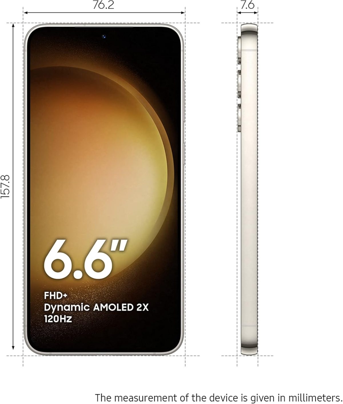 ⁦جوال سامسونج جالكسي +S23، 256 جيجا، لون كريمي، إصدار الإمارات، موبايل 5G، يدعم شريحتين اتصال، نظام أندرويد، ضمان لمدة سنة من الشركة المصنعة⁩ - الصورة ⁦8⁩