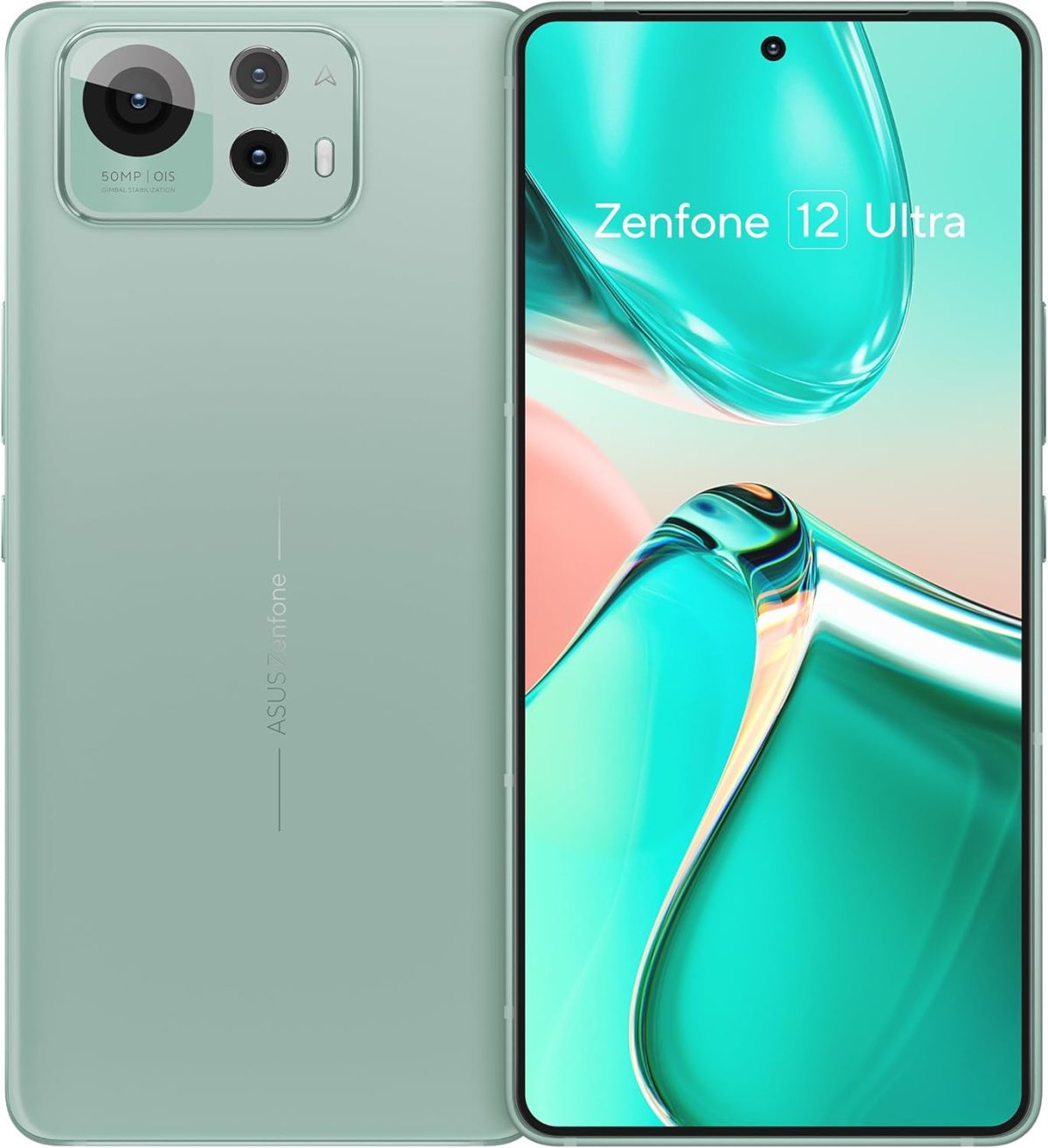 اسس هاتف ذكي زينفون 12 الترا ثنائي شرائح الاتصال بذاكرة روم 512GB وذاكرة RAM 16GB (جي اس ام فقط | بدون سي دي ام ايه) هاتف ذكي 5G مفتوح من المصنع (اخضر داكن) - اصدار عالمي