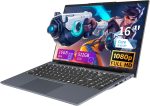KUMNOSAL 16 Inch Laptop Computer, FHD IPS 1200p Screen, Gaming Laptop i5 (Up to 3.6GHz) for 16GB LPDDR4 RAM 512GB SSD, 180 Angle Open WiFi 5 HDMI Backlit Keyboard UHD Graphics 617 with Numeric Keypad