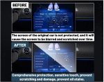 ⁦Screen Protector Foils Compatible With Mercedes For Benz S-Class W222 W223 2021-2025 Car GPS Navigation Screen Film Glass Protector Dashboard Display Film (21-25 S-class GPS film 12.8 inches)⁩ - الصورة ⁦5⁩