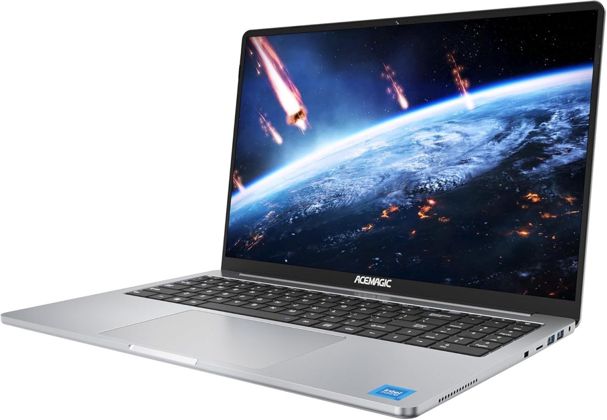 جهاز كمبيوتر محمول من ايسماجيك، 15.6 انش، الدر ليك N-95، 16GB DDR4 512GB SSD، 1920×1080، واي فاي محمول رمادي، BT5.0، 2024 (رمادي)