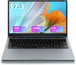 لابتوب ان بي في سي اكس اس دي 17 انش، ويندوز 11.8GB RAM 256GB SSD، معالج سيليرون رباعي النواة (حتى 2.9GHz)، شاشة IPS FHD مع نوع C، واي فاي، USB3.0 (17 انش-256G)