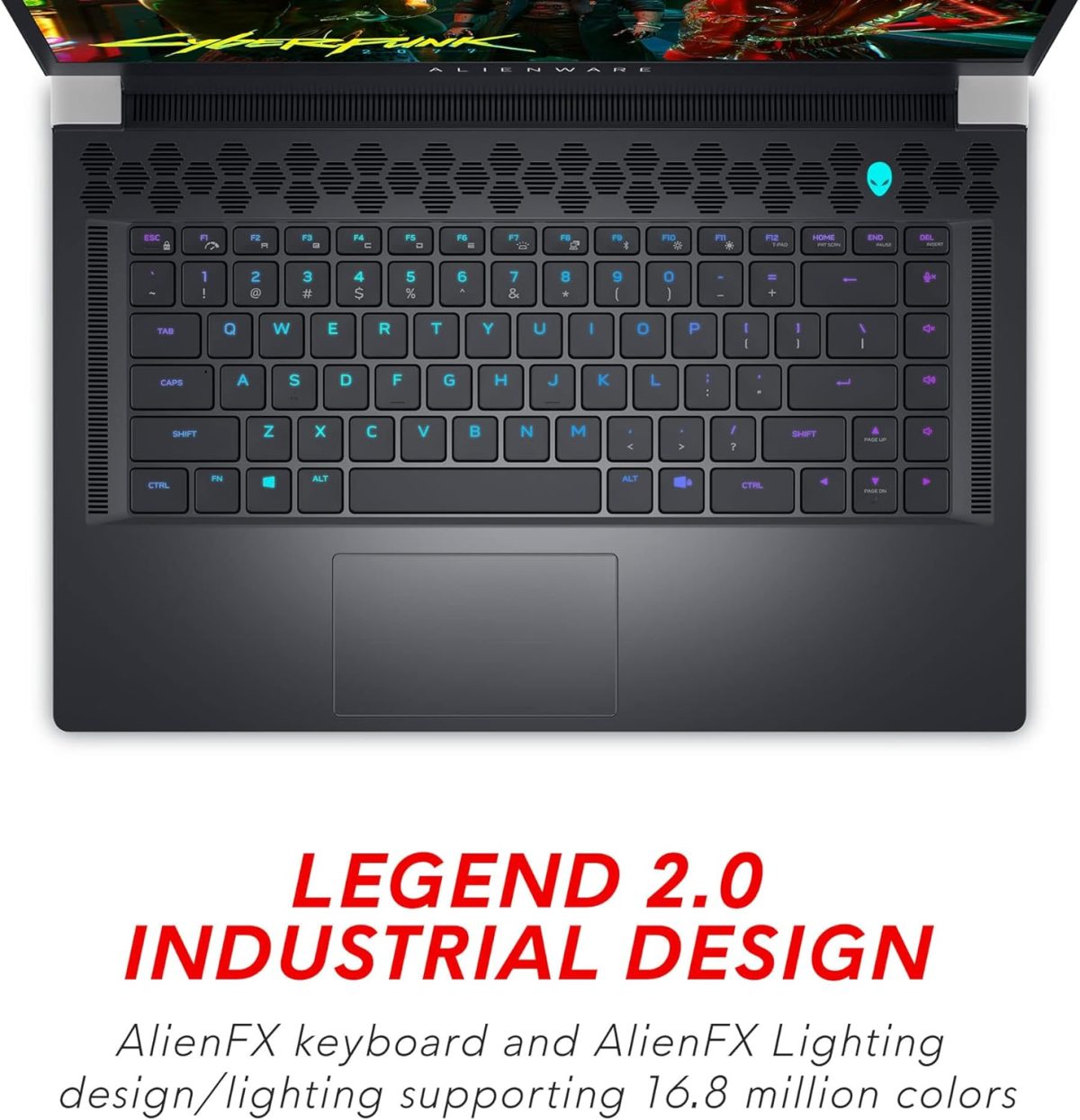 ⁦الينوير لابتوب العاب X15R1، شاشة 15.6 انش FHD (1920x1080) 360Hz 1 مللي ثانية، معالج انتل كور i7-11800H، ذاكرة RAM DDR4 16GB، SSD 1TB، انفيديا جيفورس RTX 3070 DDR6، ويندوز 11 هوم، ضوء القمر⁩ - الصورة ⁦3⁩