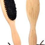 فرشاة شعر خشبية للرجال والنساء من ميروا بيوتي - فرشاة شعر مبلل من خشب الزان لفك تشابك وتنعيم الشعر المتوسط الى الطويل وتجعيد الشعر واللحية وتقليل تقصف الشعر واضافة اللمعان (خشب طبيعي)