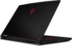 ⁦MSI لابتوب العاب GF63 رفيع 10SC-059UK FHD 60Hz 45% NTSC IPS-Level 15.6 انش (انتل i5-10300H، انفيديا جيفورس GTX1650 4GB، ذاكرة مستديمة 256GB PCIe جيل 3×4 SSD، 8GB RAM، واي فاي 6، 51 Whr) اسود⁩ - الصورة ⁦8⁩