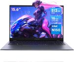 تشو وي لابتوب جيمي بوك بلس 15.6 انش، 16GB LPDDR5 512GB SSD، انتل N150 (حتى 3.6GHz، TDP 15W)، ويندوز 11، SSD 2TB، IPS FHD 2K، HDMI، واي فاي 6، بلوتوث 5.2، USB 3.0، كاميرا ويب