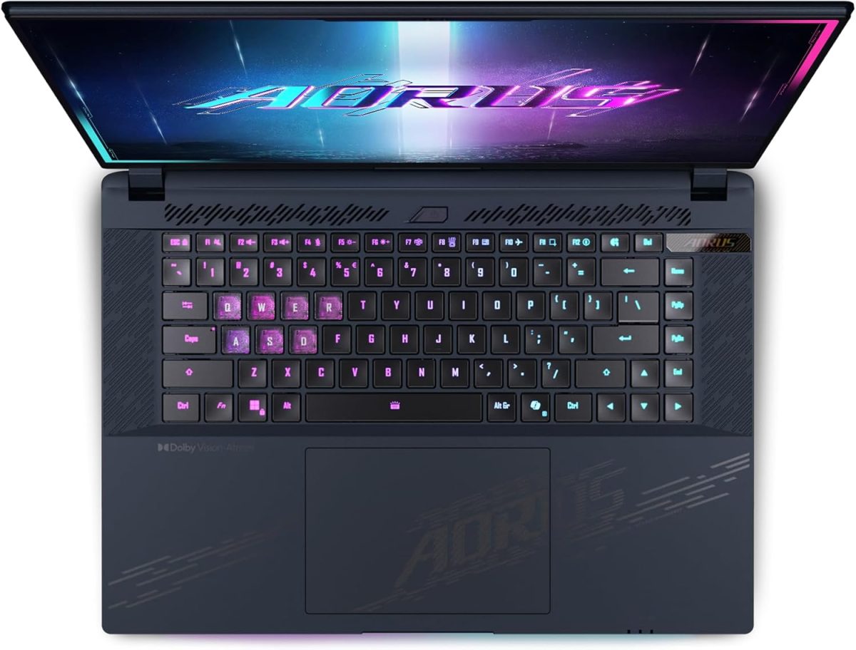 ⁦جيجابايت لابتوب اوروس ماستر 16 للالعاب - 240Hz 2560x1600 OLED - انفيديا جيفورس RTX 5070 Ti - انتل كور الترا 9 275HX - 1TB SSD مع 32GB DDR5 RAM - ويندوز 11 هوم AD (اوروس ماستر 16 BXH-C4USE64SH)⁩ - الصورة ⁦8⁩