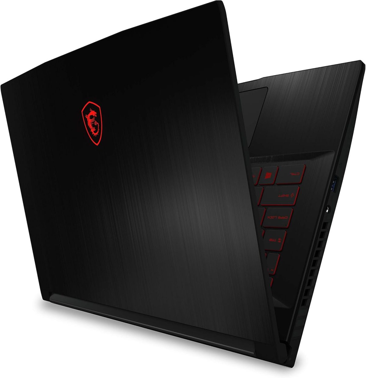 ⁦MSI لابتوب العاب GF63 رفيع 10SC-059UK FHD 60Hz 45% NTSC IPS-Level 15.6 انش (انتل i5-10300H، انفيديا جيفورس GTX1650 4GB، ذاكرة مستديمة 256GB PCIe جيل 3×4 SSD، 8GB RAM، واي فاي 6، 51 Whr) اسود⁩ - الصورة ⁦13⁩