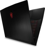 ⁦MSI لابتوب العاب GF63 رفيع 10SC-059UK FHD 60Hz 45% NTSC IPS-Level 15.6 انش (انتل i5-10300H، انفيديا جيفورس GTX1650 4GB، ذاكرة مستديمة 256GB PCIe جيل 3×4 SSD، 8GB RAM، واي فاي 6، 51 Whr) اسود⁩ - الصورة ⁦13⁩