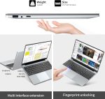 ⁦لابتوب العاب N5095 بشاشة 15.6 انش وذاكرة RAM 16GB وSSD 512GB للالعاب و180 زاوية فتح وبصمة اصبع وكيبورد باضاءة خلفية 1920X1080 IPS ميني HDMI واي فاي 5 للطلاب والاعمال⁩ - الصورة ⁦6⁩
