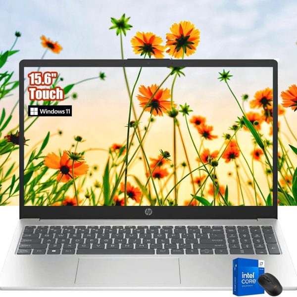 HP لابتوب بافليون تاتش - لابتوب انتل للاعمال i7-1255U بيت i9-8950HK - شاشة 15.6 انش FHD - ذاكرة RAM 16GB - 512GB PCIe SSD - بطاقة رسومات انتل ايريس اكس اي - مع ماوس