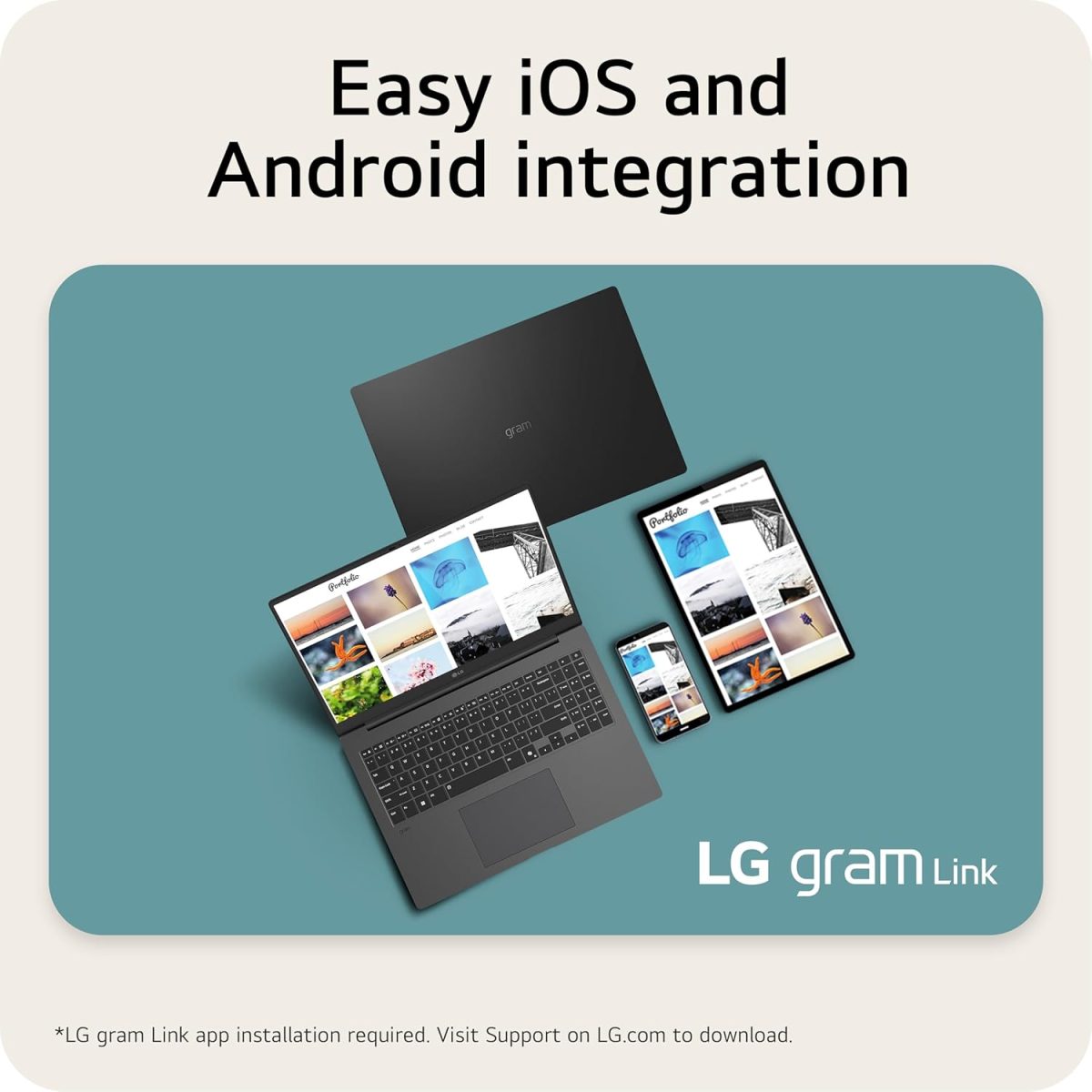 ⁦LG لابتوب جرام رفيع وخفيف الوزن 16 انش، كوبايلوت + كمبيوتر، اصدار انتل ايفو مدعوم بمعالج انتل كور الترا9 288 فولت، ويندوز 11 هوم، ذاكرة RAM 32GB، SSD 2TB، اسود اوبسيديان⁩ - الصورة ⁦6⁩