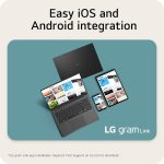 ⁦LG لابتوب جرام رفيع وخفيف الوزن 16 انش، كوبايلوت + كمبيوتر، اصدار انتل ايفو مدعوم بمعالج انتل كور الترا9 288 فولت، ويندوز 11 هوم، ذاكرة RAM 32GB، SSD 2TB، اسود اوبسيديان⁩ - الصورة ⁦6⁩