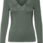 فيرو مودا تي شيرت روزا باكمام طويلة للنساء