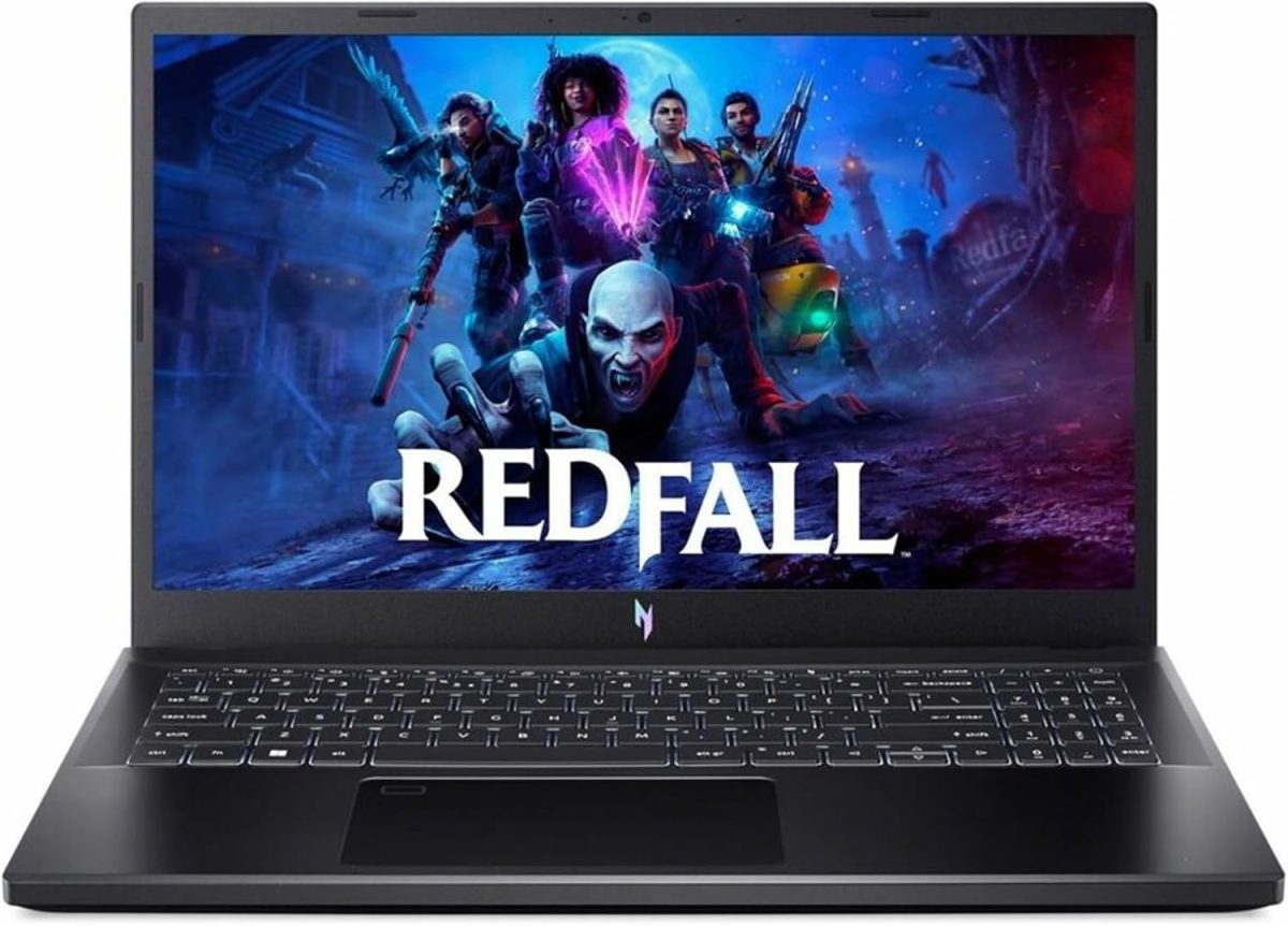 ايسر لابتوب العاب نيترو في بشاشة FHD IPS 15.6 انش بتردد 144Hz ومعالج انتل i5-13420H ثماني النواة وبطاقة جيفورس RTX 4050 وذاكرة RAM DDR5 سعة 16GB وSSD 512GB وويندوز 11 وماوس TWE