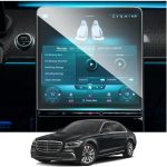 Screen Protector Foils Compatible With Mercedes For Benz S-Class W222 W223 2021-2025 Car GPS Navigation Screen Film Glass Protector Dashboard Display Film (21-25 S-class GPS film 12.8 inches)