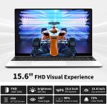 ⁦لابتوب العاب N5095 بشاشة 15.6 انش وذاكرة RAM 16GB وSSD 512GB للالعاب و180 زاوية فتح وبصمة اصبع وكيبورد باضاءة خلفية 1920X1080 IPS ميني HDMI واي فاي 5 للطلاب والاعمال⁩ - الصورة ⁦2⁩