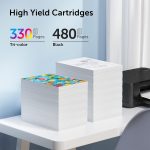 ⁦دي ايه ام ايلا خراطيش حبر 65XL بديلة لحبر اتش بي 65XL تعمل مع اتش بي 65 5000 5052 5010 5055 5070 5014 2652 2655 2622 2640 3755 3700 3772 2600 3752 ter(2 حزمة)⁩ - الصورة ⁦3⁩