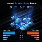 ⁦ايركسوان لابتوب بشاشة مزدوجة 15.6 انش + شاشة لمس 7 انش وذاكرة RAM 16GB وSSD 512GB ومعالج انتل N100 الجيل 12 (حتى 3.4GHz) وويندوز 11 وكيبورد باضاءة خلفية وبصمة اصبع⁩ - الصورة ⁦3⁩