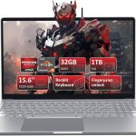 لابتوب العاب FHD 15.6 انش بمعالج AMD رايزن 9 6900HX (8/16، حتى 4.9GHz)، ذاكرة RAM DDR5 32GB، ذاكرة مستديمة SSD 1TB، ويندوز 11 برو، كيبورد باضاءة خلفية، كاميرا خصوصية، USB-C، قارئ بصمات اصابع، اداء