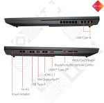⁦لابتوب العاب اومن 16-c0009ne بشاشة FHD 16.1 انش وAMD رايزن™ 7 و16GB RAM وSSD 1 TB وAMD راديون ™ RX 6600M 8GB، ويندوز 10، كيبورد انجليزي - عربي، فضي من اتش بي⁩ - الصورة ⁦4⁩