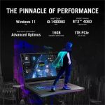 ⁦اسس لابتوب العاب روج ستريكس G16 16 انش 240Hz انتل i9-14900HX(24 نواة)، انفيديا جيفورس RTX 4060، ذاكرة RAM DDR5 64GB، SSD 4TB، واي فاي 6، كيبورد باضاءة خلفية، ويندوز 11 برو⁩ - الصورة ⁦5⁩