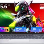 Gaming Laptop,15.6 Inch FHD IPS 1920x1080 ,Student Business Laptop 12th Gen N95 Processor(Up to 3.4GHz),16GB RAM 1TB SSD ,Supports 180 Angle Opening Backlit Keyboard Fingerprint Unlock Win 11 Pro