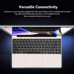 ⁦جيني لابتوب 14.1 كول نوتيزبوك رفيع للغاية بذاكرة RAM 12GB وشاشة عرض ال سي دي FHD IPS 2.00GHz للترفيه (مقبس بريطاني 12GB+512GB)⁩ - الصورة ⁦3⁩