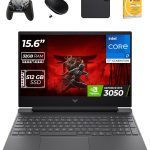 HP لابتوب العاب فيكتوس بشاشة 15.6 انش ومعالج انتل i7-13700H الجيل 13 وبطاقة رسومات RTX3050 6GB وذاكرة RAM DDR4 32GB وSSD 512GB وويندوز 11 برو (يتضمن وحدة تحكم العاب الموجة الاولى + ماوس + مضاد