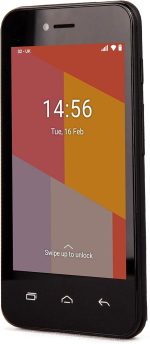 هاتف تي فون TT20 الذكي 3G مع اندرويد جو 8 جيجا شريحتين اتصال 4 انش شاشة لمس مع كابل يو اس بي، اسود