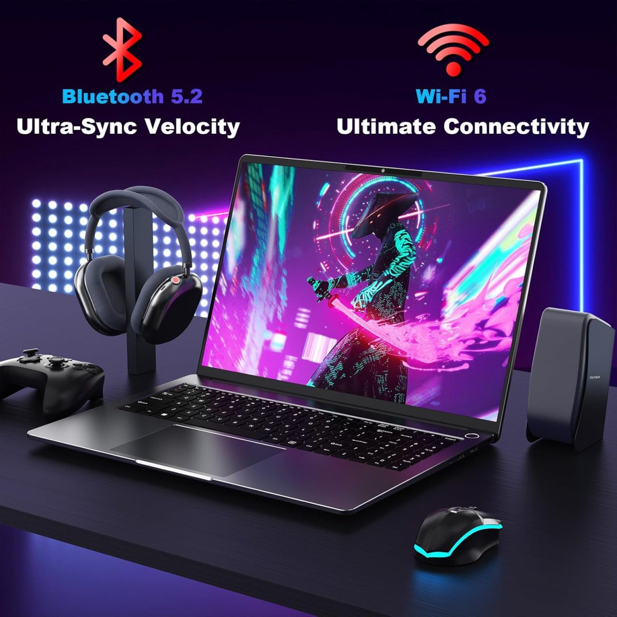 ⁦لابتوب العاب 16 انش 2.5K IPS، لابتوب 16GB DDR5 1TB SSD معالج AMD رايزن 7 7840HS (حتى 5.1GHz)، لابتوب تقليدي واي فاي 6 بلوتوث 5.2 USB 3.1×3 HDMI × 1 منفذ صوت ×1 نظام تبريد للالعاب⁩ - الصورة ⁦7⁩