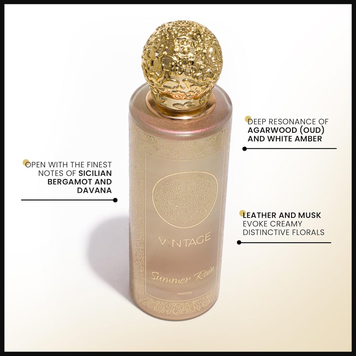 ⁦عطر فينتاج باي ايه ام دي بيرفيومز سمر رين للنساء - افضل الهدايا للنساء - او دي بارفان فريد للنساء - او دي بارفان 100 مل⁩ - الصورة ⁦4⁩