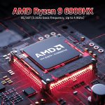 ⁦لابتوب العاب FHD 15.6 انش بمعالج AMD رايزن 9 6900HX (8/16، حتى 4.9GHz)، ذاكرة RAM DDR5 32GB، ذاكرة مستديمة SSD 1TB، ويندوز 11 برو، كيبورد باضاءة خلفية، كاميرا خصوصية، USB-C، قارئ بصمات اصابع، اداء⁩ - الصورة ⁦2⁩