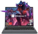 لابتوب AMD 2025 بشاشة 16 انش ومعالج AMD رايزن سلسلة 7 5000 (8C/16T، حتى 4.3GHz)، ذاكرة RAM 16GB و512GB NVMe SSD ويندوز 11، بطاقة رسومات راديون RX فيجا 8، واي فاي 6، كيبورد باضاءة خلفية، بطارية 53 واط