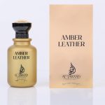 عطر امبر ليذر للرجال 100 مل | او دي بارفان عطر خشبي يدوم طويلا للرجال، بخاخ عطر فاخر من خشب العنبر