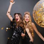 ⁦تاج عيد ميلاد من خازنا، وشاح عيد ميلاد للنساء، وشاح عيد ميلاد فتاة، تاج عيد ميلاد فتاة، تاج ذهبي وردي، زينة عيد ميلاد سعيد للنساء لحفلات اعياد الميلاد⁩ - الصورة ⁦2⁩