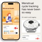 ⁦ويثينغز ساعة ذكية هايبرد من سكان ووتش 2، مراقبة معدل ضربات القلب، تتبع اللياقة البدنية، تتبع الدورة، مراقبة النوم، متتبع نظام تحديد المواقع، عمر بطارية 30 يوم، متوافقة مع اندرويد وابل، HSA/FSA⁩ - الصورة ⁦2⁩
