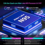 ⁦لابتوب العاب 15.6 انش من دانهو، 16GB RAM 512GB SSD، معالج N95 12° (حتى 3.4GHz)، FHD IPS زاوية مفتوحة 180 درجة، كيبورد مضيئة،⁩ - الصورة ⁦2⁩