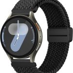 اساور نايلون لساعة سامسونج جالكسي 7/6/5/4 مقاس 40/44 ملم، سوار ساعة جالكسي 6 كلاسيك 43 ملم 47 ملم، 20 ملم، سوار مضفر مرن وقابل للتعديل لساعة جالكسي 7/6/5/4